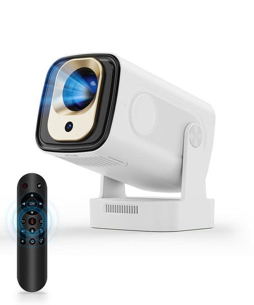 Magcubic HY310 Mini Beamer 1080P Autofokus tragbarer Smart Projektor, schwarz. Projiziert 1080P-Inhalte mit Autofokus.