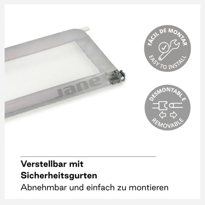 Jané Bed Rails Basic Kinderbettgitter 140 cm, klappbar, Grau