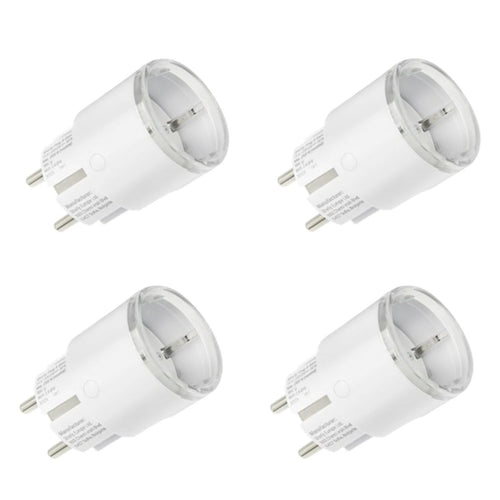 Shelly Plug S MTR Gen3 Smart Plug Matter Weiss - 4er Pack, weißer Kompaktstecker. Für Matter-Gerätesteuerung m. Strommessung.