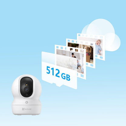 EZVIZ CP1 Pro 2K WLAN-Überwachungskamera für innen, 360°, 2er-Pack