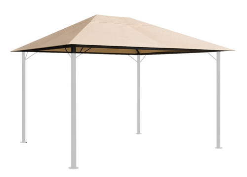 QUICK STAR Ersatzdach für Pavillon 3x4m in Sand, wasserabweisend, aus PU-beschichtetem Polyester