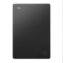 Seagate Portable Drive Tragbare externe Festplatte - 2TB. Schwarzes, rechteckiges Gehäuse zum Speichern und Übertragen von Daten für PCs und Laptops.