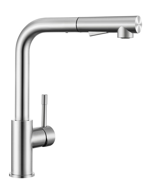 Sofetiy Küchenarmatur Ausziehbar mit Brause – Edelstahl Gebürstet. Gebürsteter Edelstahl-Wasserhahn mit ausziehbarer Brause zur Wasserentnahme am Spülbecken.
