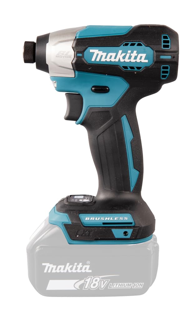 Makita DTD157Z Schlagschrauber 18V – Ohne Akku, Ladegerät: Blauer, pistolenförmiger Schlagschrauber für hohes Drehmoment.