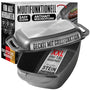 STONELINE Aluguss Bräter Induktion Antihaft – 43x26 cm 8,4L Grau. Rechteckiger, grauer Aluguss-Bräter mit Antihaftbeschichtung für Kochen auf Induktion.