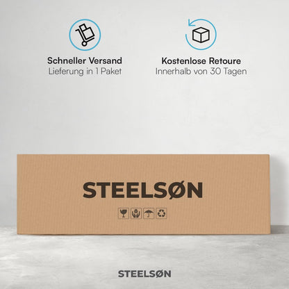 STEELSØN Macondo Getränkekistenregal für 6 Kisten, schwarz