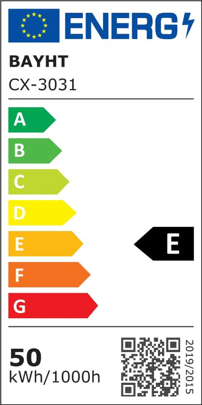 BAYHT Deckenleuchte Matter LED 100cm Schwarz mit Fernbedienung
