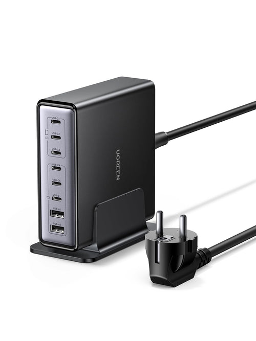 UGREEN USB C Ladegerät 200W GaN 8-Port Desktop Ladestation mit 6 USB-C- und 2 USB-A-Anschlüssen