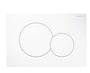 Geberit Betätigungsplatte Sigma01 weiss für UP-Spülkasten 115.770.11.5, Kunststoff, hochglanz-verchromte Designringe