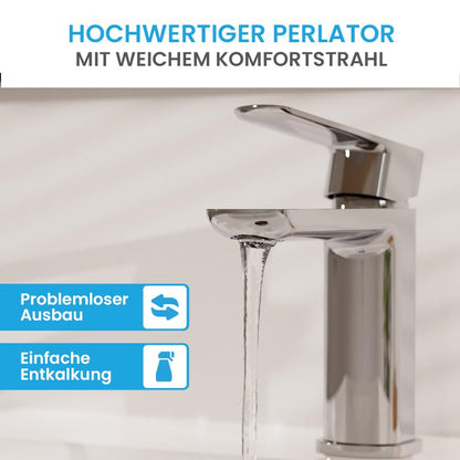 Bächlein Mizarela Bad Einhebelmischer - Chrom, flacher Auslauf