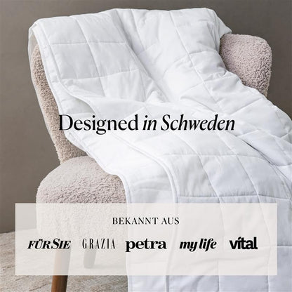 CURA Pearl Classic Gewichtsdecke Therapiedecke – 150x210 cm, 9kg