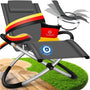 KESSER® Relaxliege Garten Schwungliege klappbar Anthrazit. Ergonomisch geschwungen für entspanntes Schwingen.