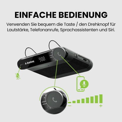 Avantree Roadtrip Bluetooth Freisprecheinrichtung mit FM-Transmitter
