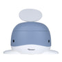 Kindsgut Kinder-Töpfchen mit Rückenlehne, Wal-Design, Taubenblau – ergonomischer Babytopf mit herausnehmbarem Einsatz