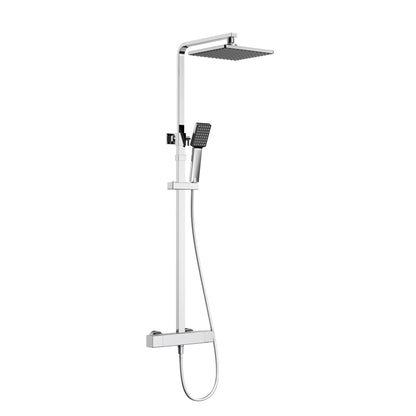HOMELODY Duschsystem mit Thermostat Regendusche - Chrom
