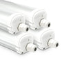HOFTRONIC LED Feuchtraumleuchte 120cm IP65 4er Pack Neutralweiss. LED-Wannenleuchte für IP65-geschützte Beleuchtung.