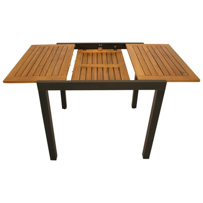 DEGAMO Gartentisch Vicenza aus Akazienholz, ausziehbar 80/120x70 cm