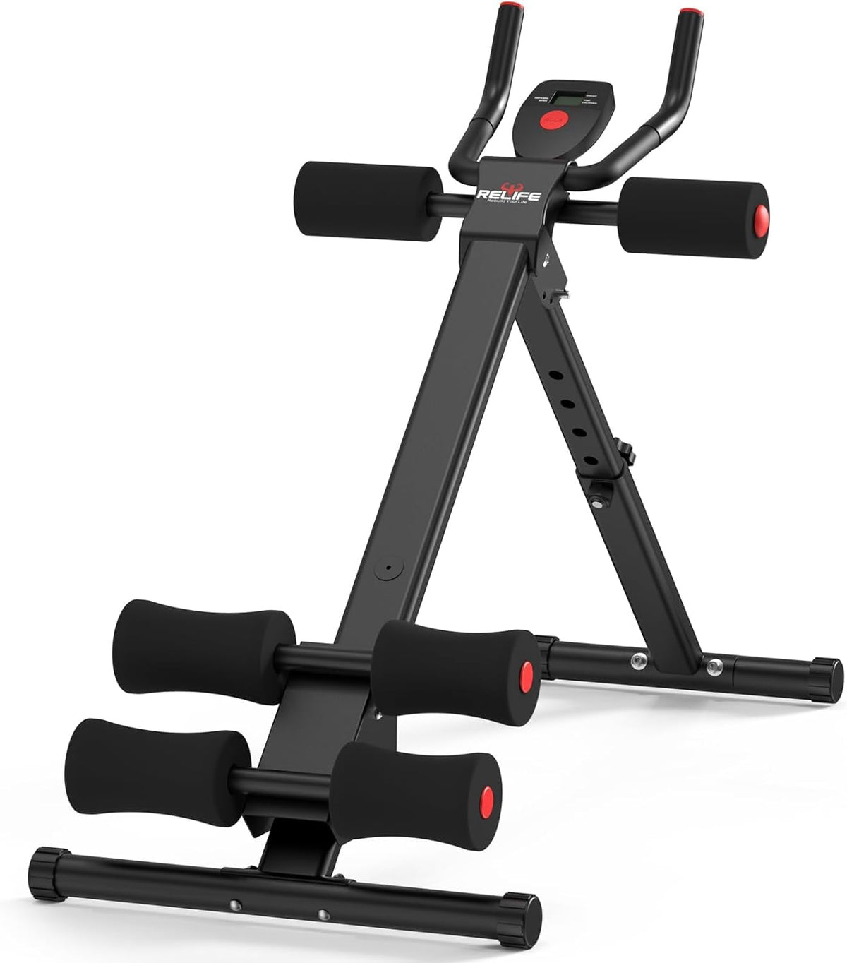 RELIFE REBUILD YOUR LIFE Bauchmuskel Trainer – Klappbar. Stabiles, klappbares Trainingsgerät für Crunches und gezieltes Bauchmuskeltraining.