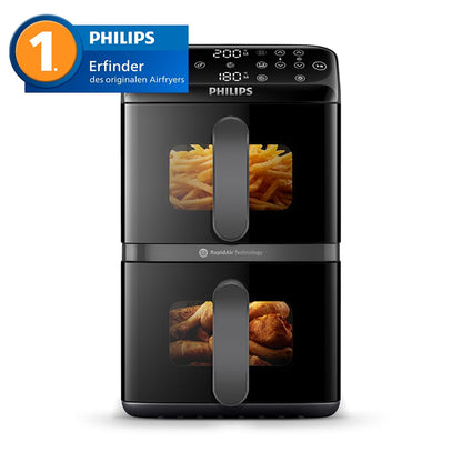 Philips Airfryer NA460/00 Stacked Dual Basket Heissluftfritteuse