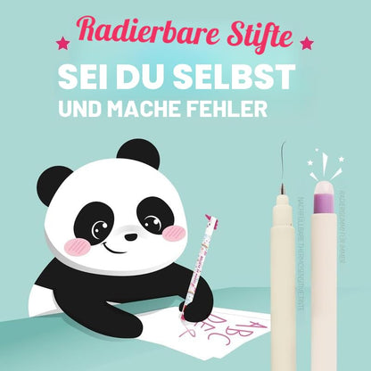 LEGAMI Radierbare Gelstifte Set, 19 Stifte mit Tiermotiven, 0,7 mm
