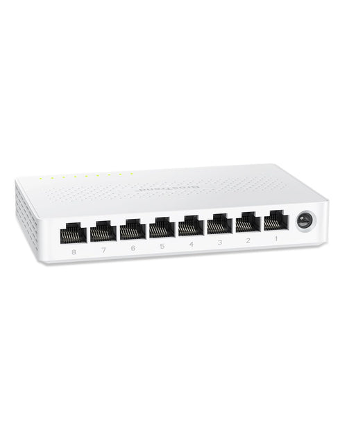 BrosTrend 8-Port 2.5-Gigabit Ethernet Switch, lüfterlos, unmanaged, mit acht RJ45-Ports