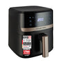 Russell Hobbs SatisFry Heissluftfritteuse Rapid AirFryer - 4,3L. Kompaktes, schwarzes Gerät zum fettarmen Frittieren, Braten, Backen.