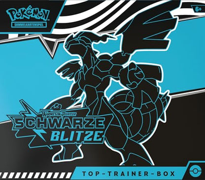 Pokémon Top-Trainer-Box Karmesin & Purpur Schwarze Blitze Zekrom