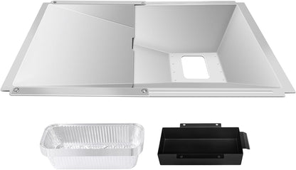 Denmay Universal Fettwanne, verstellbare Tropfpfanne für Gasgrills
