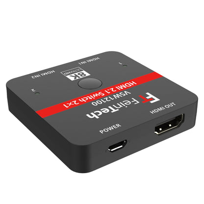 FeinTech VSW12100 HDMI 2.1 Switch 2 in 1 Out 4K 120Hz 8K 60Hz 48Gbps