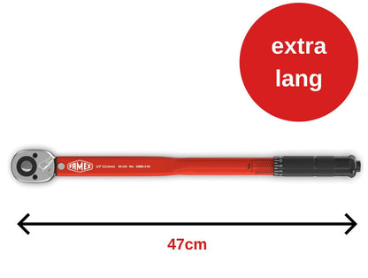 FAMEX 10886-3-RS Drehmomentschlüssel Set 1/2 Zoll 30-210 Nm