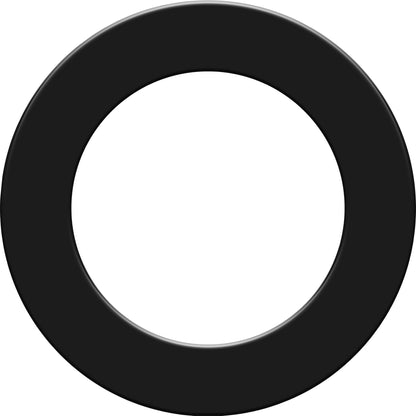 KOTO Dart Surround Schwarz – Wandschutz für Dartscheiben 45,5 cm, einteiliger Ring aus PU