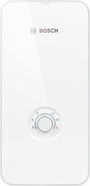 Bosch Tronic Comfort Plus Durchlauferhitzer – 21/24/27 kW weiss. Rechteckiges, weißes Gerät zur elektronischen Warmwasserbereitung an Zapfstellen.