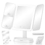 Beautifive Schminkspiegel mit Beleuchtung BM-2425, 7X/5X/1X