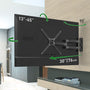 Barkan 76cm Schwenkbar Neigbar TV Wandhalterung. Schwarze Metallhalterung. Befestigt 13-65 Zoll TVs (VESA 400x400) an der Wand.