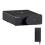 Fosi Audio V3 HiFi Mini Stereo Verstärker: Kompaktes, rechteckiges Gerät. Verstärkt Audiosignale (2x300W) für passive Lautsprecher.