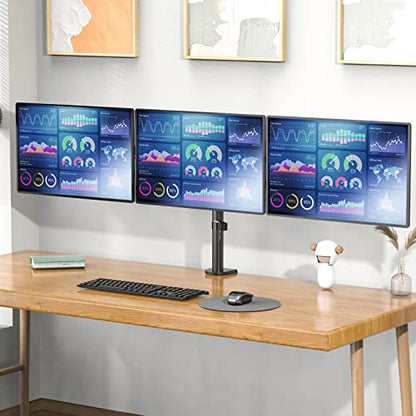 WALI M003S Monitorhalterung 3 Monitore – 27 Zoll Schwarz