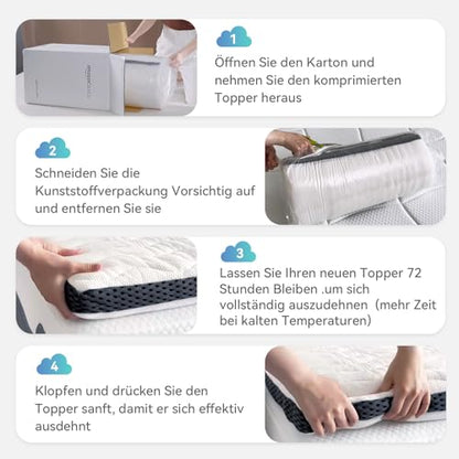Amazon Basics Comfort Memoryschaum Matratzenauflage - Plüsch 180x200cm