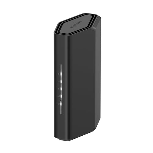 NETGEAR Nighthawk Dual-Band WiFi 7 Router – RS100 BE3600: Schwarzes Routergehäuse. Liefert WLAN 7 für Heimnetzwerke.