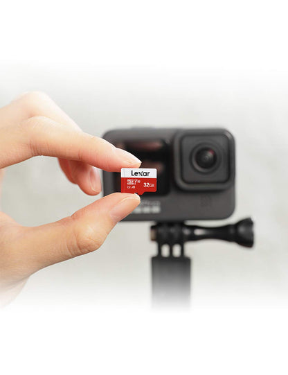 Lexar microSD Speicherkarte 32GB, 3er-Pack mit SD-Adapter, UHS-I U3