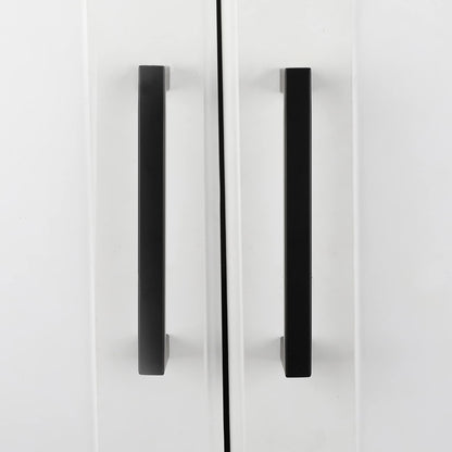 Goldenwarm Möbelgriffe Edelstahl, schwarz, 160 mm, 15 Stück