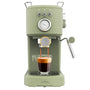 Cecotec Compact Power Espresso 20 Retro Green Espressomaschine. Kompaktes Design mit Siebträger. Brüht Espresso.