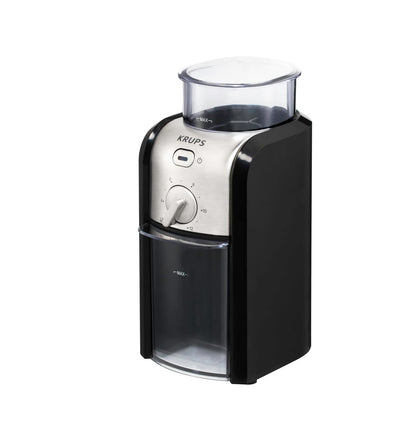 Krups GVX212 Kaffeemühle, Scheibenmahlwerk, 17 Mahlstufen, schwarz