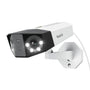 Reolink Duo 2 PoE 4K Dual-Lens Überwachungskamera aussen, weisse Dual-Lens-Kamera. Überwacht Aussenbereiche mit 4K Weitwinkelansicht.