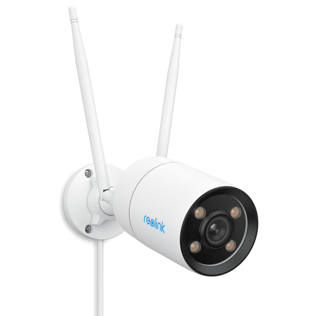 Reolink CX410W WLAN-Aussenkamera - ColorX Nachtsicht 4MP. Weisse Überwachungskamera. Bietet Farbnachtsicht für Aussenbereich.