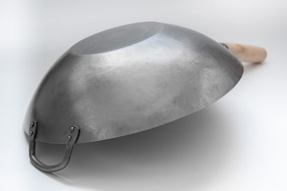 Craft Wok Pow-Wok 731W316 – Karbonstahl Wok, flach, 35.6 cm