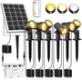 MEIKEE Solarstrahler 6er-Set mit Fernbedienung, Solarpanel und Steuerbox