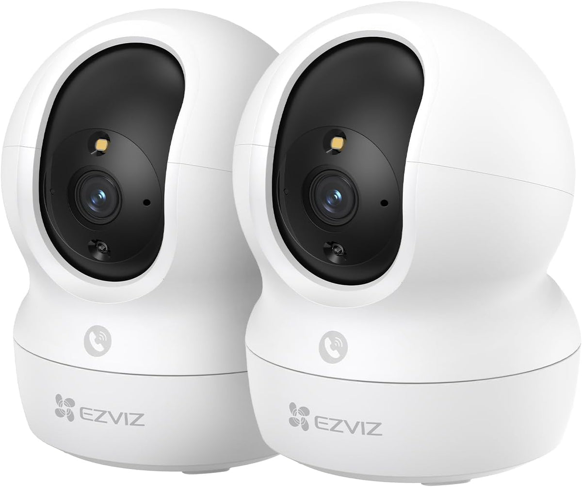 EZVIZ CP1 Pro 2K WLAN-Überwachungskamera für innen, 360°, 2er-Pack, schwenk- und neigbar