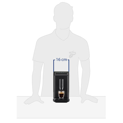 Tchibo Esperto mini Kaffeevollautomat 16cm breit - Schwarz