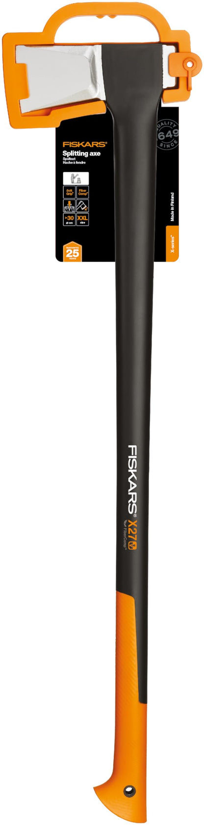 Fiskars X27–XXL Spaltaxt (1015644) - 96 cm Schwarz/Orange