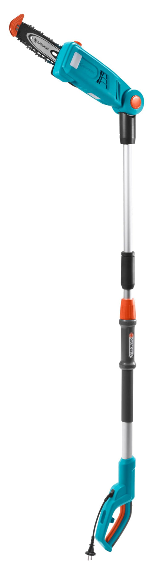 Gardena Teleskop-Hochentaster TCS Li-720/20 Astsäge - 20cm Schwert, orange-grau. Zum Sägen hoher Äste.